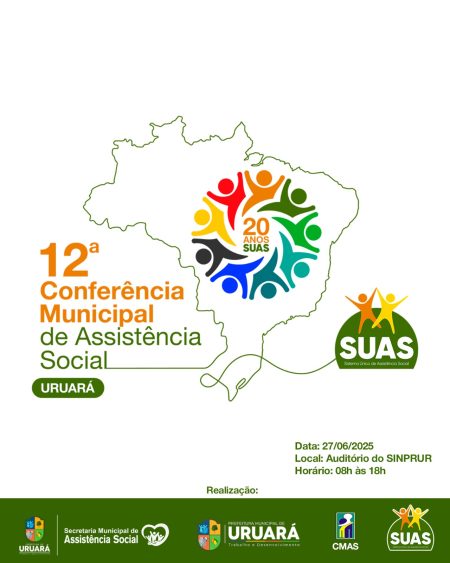 CONVOCAÇÃO – 12ª CONFERÊNCIA MUNICIPAL DE ASSISTÊNCIA SOCIAL