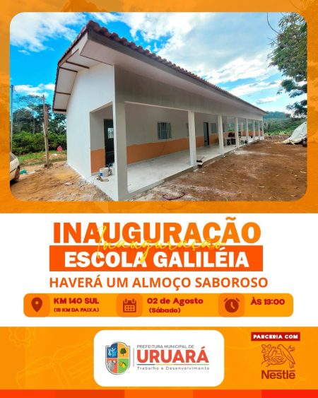 Inauguração da Escola Galileia – Km 140 (18 km da Faixa)