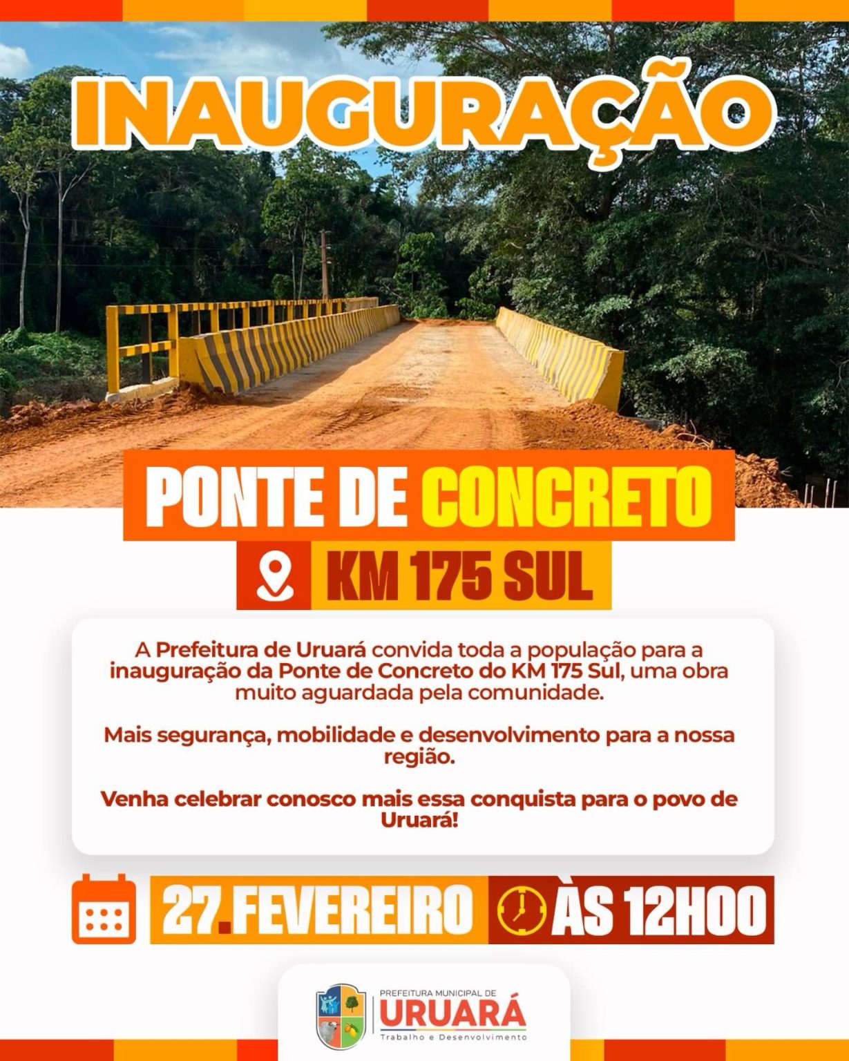 Inauguração Ponte Concreto