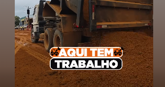 O asfalto está chegando na Avenida Perimetral Norte e Sul.